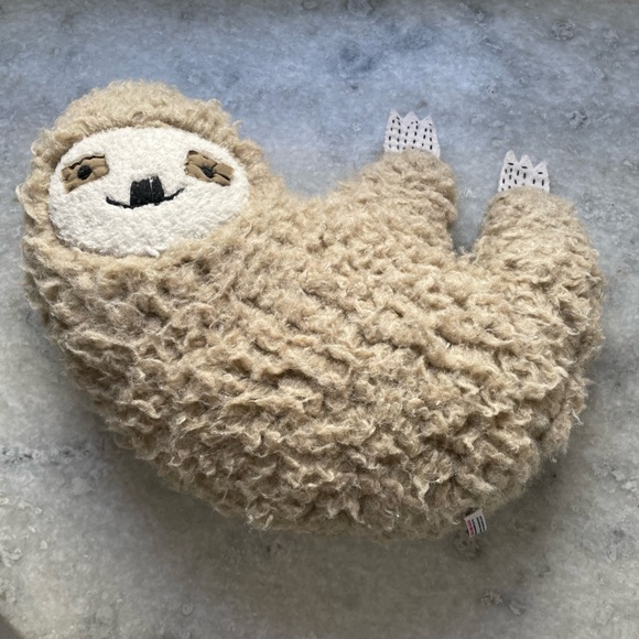 Urban Outfitters Furry Sloth Pillow - Picture 3 of 11